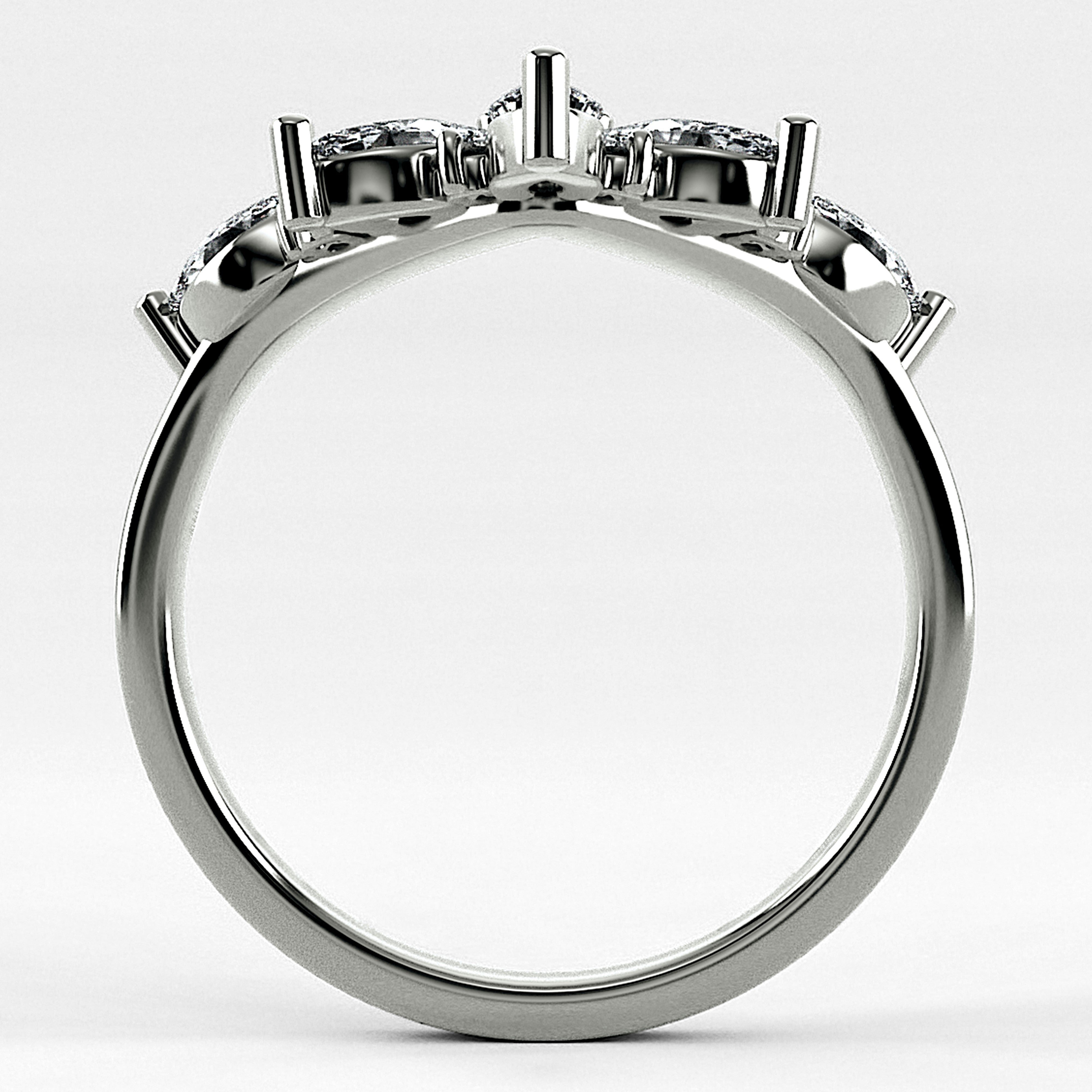 Churumbela Diadema (CH1004) en oro blanco