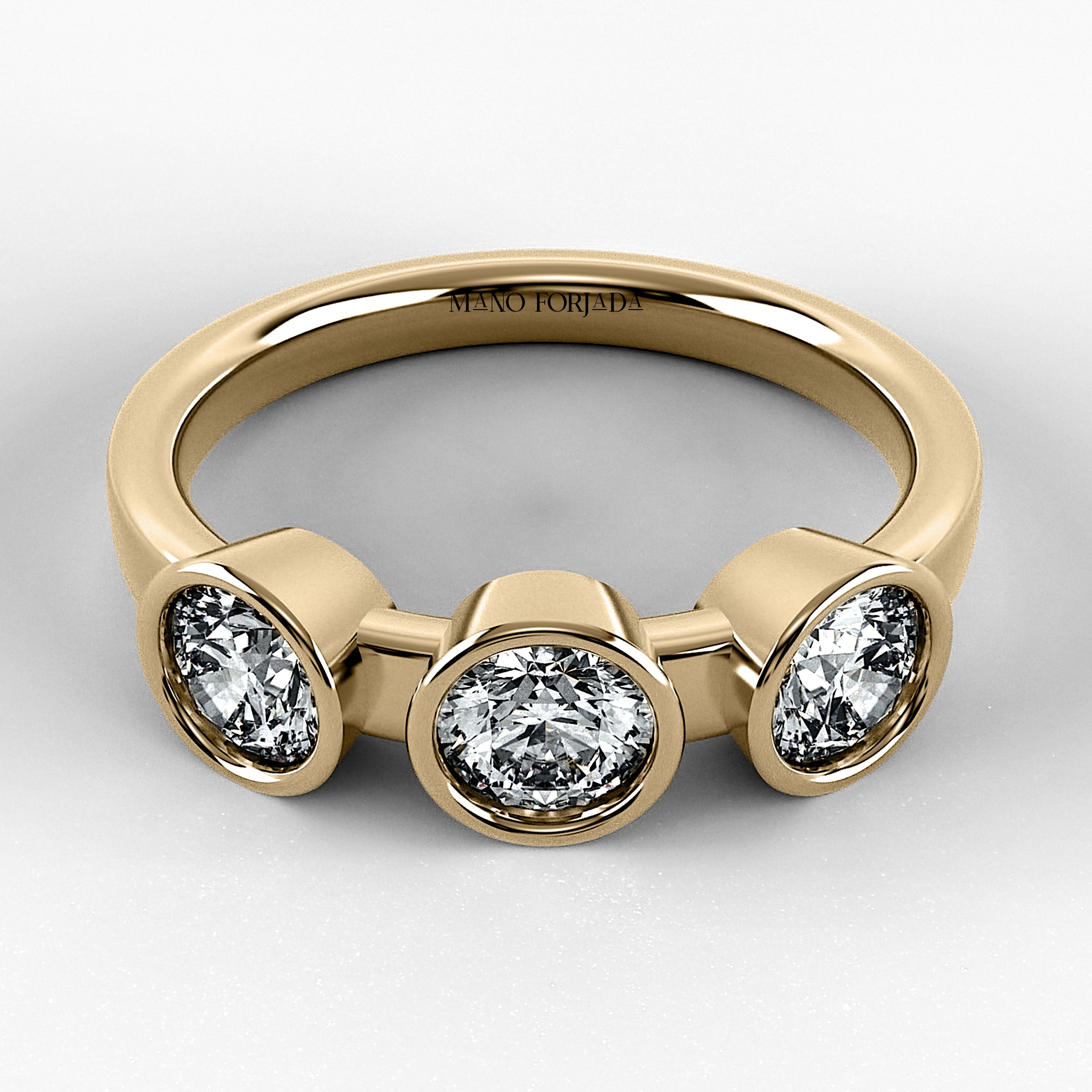 Churumbela Trilogía (CH1018) en oro amarillo