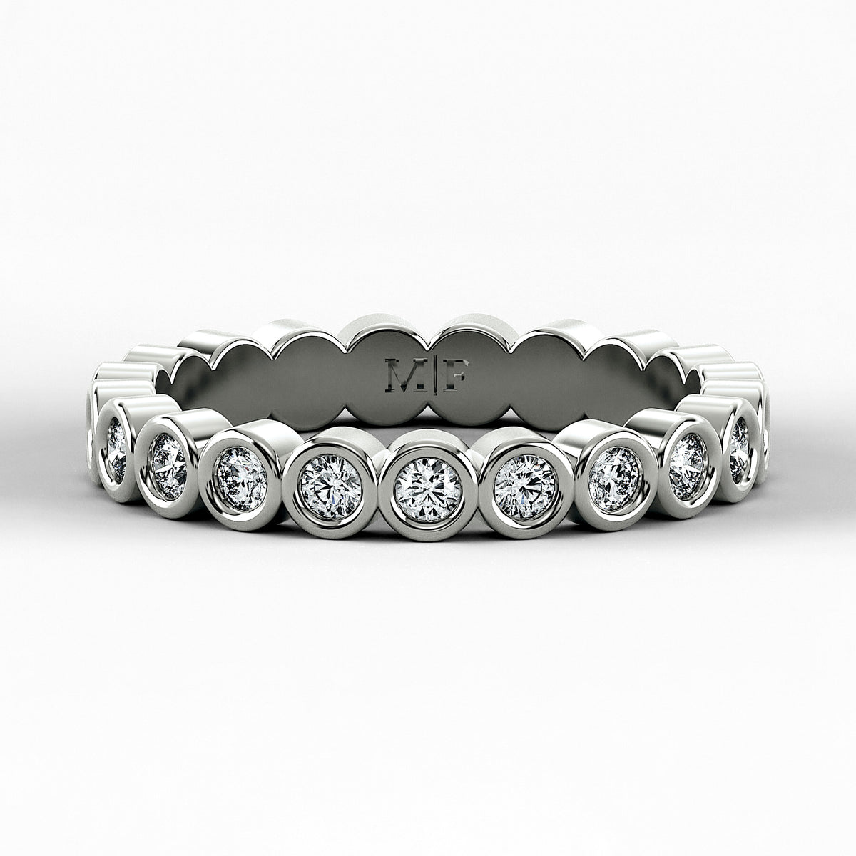 Churumbela Burbujas (CH1029) en oro blanco