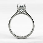 Anillo de Compromiso Origen - Esmeralda en oro blanco - vista 3