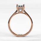 Anillo de Compromiso Origen - Esmeralda en oro rosa - vista 3
