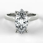 Anillo de Compromiso Origen - Marquesa en oro blanco - vista 1
