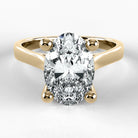Anillo de Compromiso Origen - Oval en oro amarillo - vista 1