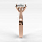 Anillo de Compromiso Origen - Oval en oro rosa - vista 2