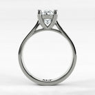 Anillo de Compromiso Origen - Oval en oro blanco - vista 3
