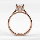 Anillo de Compromiso Origen - Oval en oro rosa - vista 3
