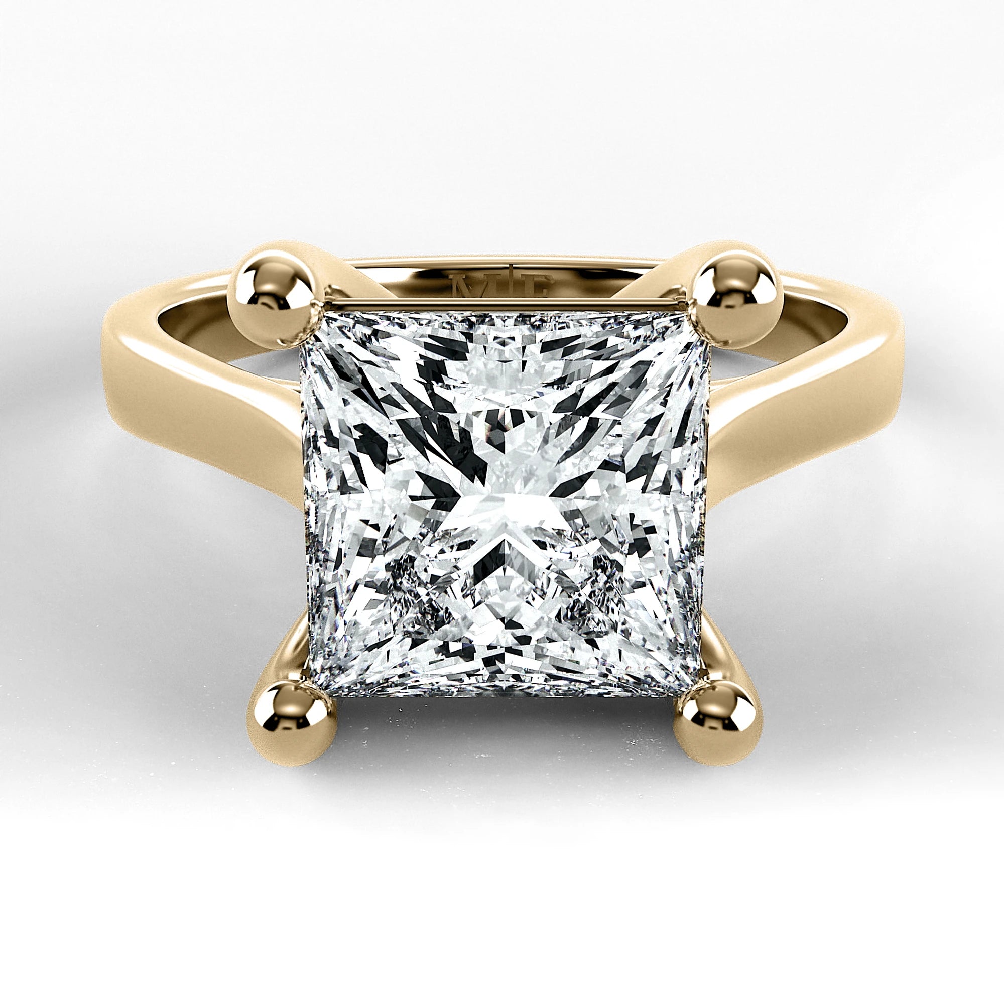 Anillo de Compromiso Origen - Princess en oro amarillo - vista 1