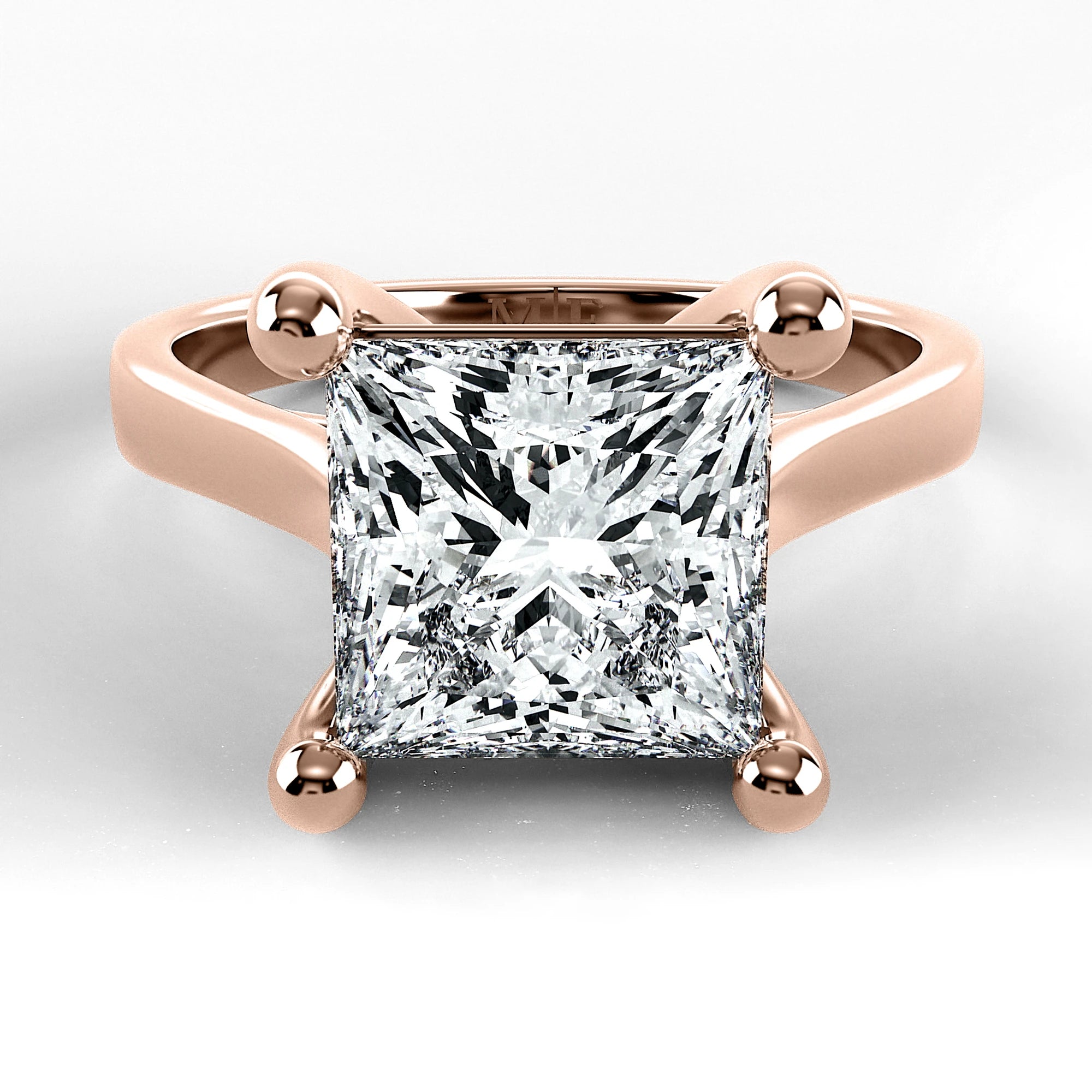 Anillo de Compromiso Origen - Princess en oro rosa - vista 1