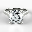 Anillo de Compromiso Origen - Redondo en oro blanco - vista 1