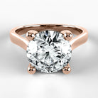 Anillo de Compromiso Origen - Redondo en oro rosa - vista 1