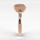 Anillo de Compromiso Núcleo - Esmeralda en oro rosa - vista 2