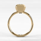 Anillo de Compromiso Núcleo - Esmeralda en oro amarillo - vista 3