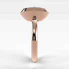 Anillo de Compromiso Núcleo - Marquesa en oro rosa - vista 2