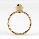 Anillo de Compromiso Núcleo - Marquesa en oro amarillo - vista 3