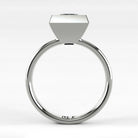 Anillo de Compromiso Núcleo - Princess en oro blanco - vista 3