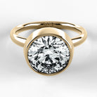 Anillo de Compromiso Núcleo - Redondo en oro amarillo - vista 1