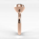 Anillo de Compromiso Núcleo - Redondo en oro rosa - vista 2
