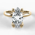 Anillo de Compromiso Latido - Marquesa en oro amarillo - vista 1