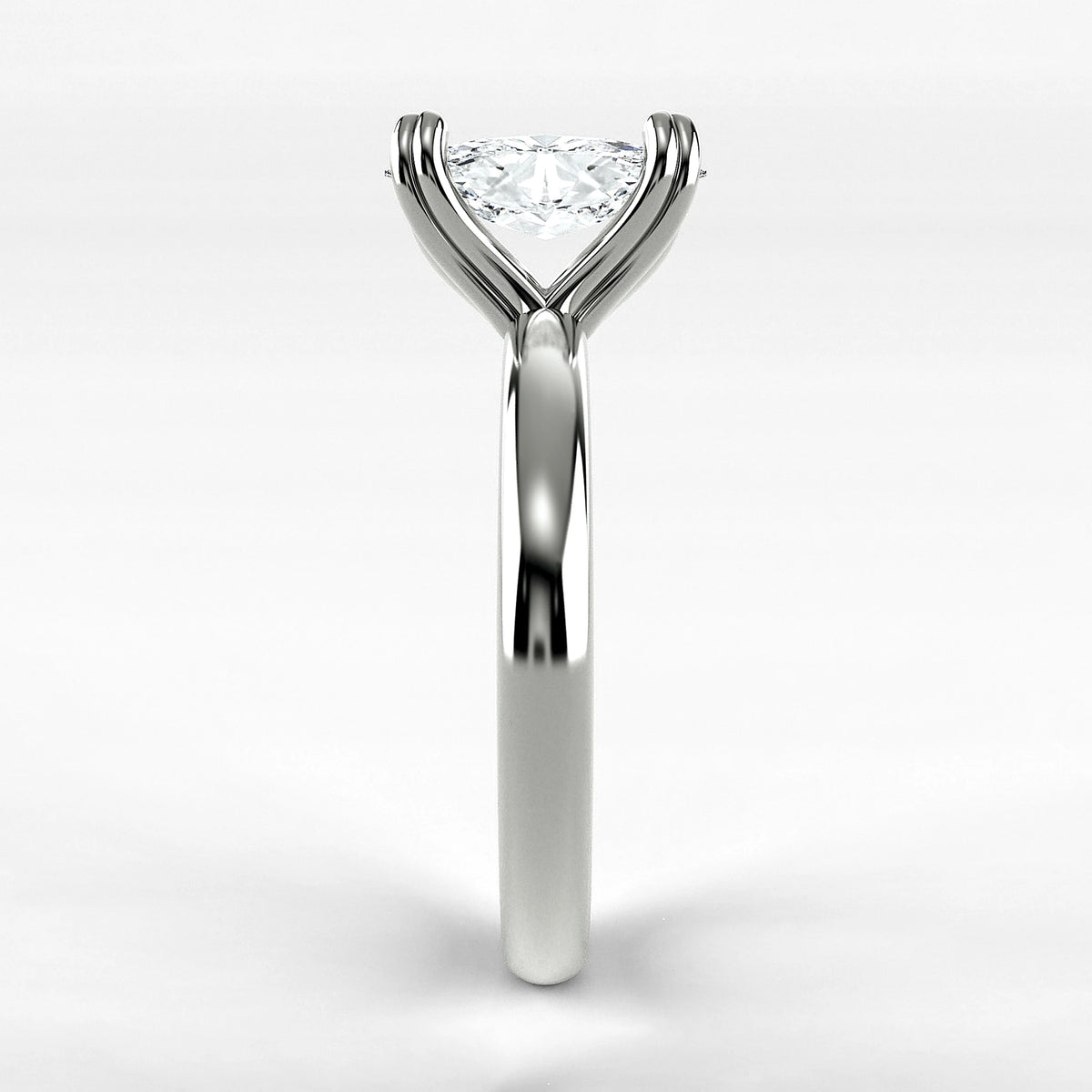 Anillo de Compromiso Latido - Marquesa en oro blanco - vista 2