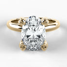 Anillo de Compromiso Latido - Oval en oro amarillo - vista 1
