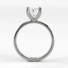 Anillo de Compromiso Latido - Oval en oro blanco - vista 3
