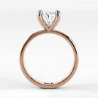 Anillo de Compromiso Latido - Oval en oro rosa - vista 3