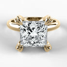 Anillo de Compromiso Latido - Princess en oro amarillo - vista 1