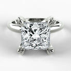 Anillo de Compromiso Latido - Princess en oro blanco - vista 1