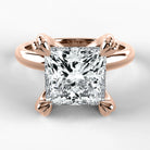 Anillo de Compromiso Latido - Princess en oro rosa - vista 1