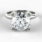 Anillo de Compromiso Latido - Redondo en oro blanco - vista 1
