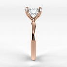 Anillo de Compromiso Latido - Redondo en oro rosa - vista 2