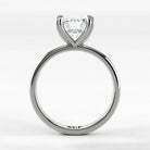 Anillo de Compromiso Latido - Redondo en oro blanco - vista 3