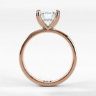 Anillo de Compromiso Latido - Redondo en oro rosa - vista 3