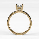 Anillo de Compromiso Vínculo - Esmeralda en oro amarillo - vista 3