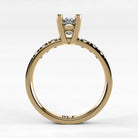Anillo de Compromiso Vínculo - Marquesa en oro amarillo - vista 3
