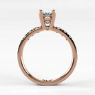 Anillo de Compromiso Vínculo - Marquesa en oro rosa - vista 3
