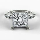 Anillo de Compromiso Vínculo - Princess en oro blanco - vista 1