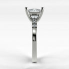 Anillo de Compromiso Vínculo - Princess en oro blanco - vista 2