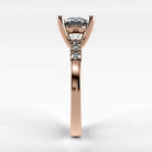 Anillo de Compromiso Vínculo - Redondo en oro rosa - vista 2
