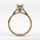 Anillo de Compromiso Alianza - Marquesa en oro amarillo - vista 3