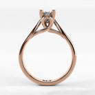 Anillo de Compromiso Alianza - Marquesa en oro rosa - vista 3