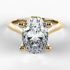 Anillo de Compromiso Alianza - Oval en oro amarillo - vista 1