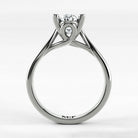 Anillo de Compromiso Alianza - Oval en oro blanco - vista 3