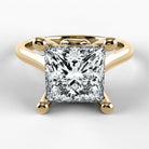 Anillo de Compromiso Alianza - Princess en oro amarillo - vista 1