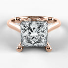 Anillo de Compromiso Alianza - Princess en oro rosa - vista 1