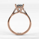 Anillo de Compromiso Alianza - Redondo en oro rosa - vista 3