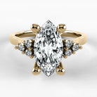 Anillo de Compromiso Umbral - Marquesa en oro amarillo - vista 1
