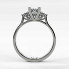 Anillo de Compromiso Umbral - Marquesa en oro blanco - vista 3