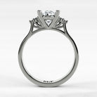 Anillo de Compromiso Umbral - Oval en oro blanco - vista 3