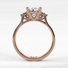 Anillo de Compromiso Umbral - Oval en oro rosa - vista 3